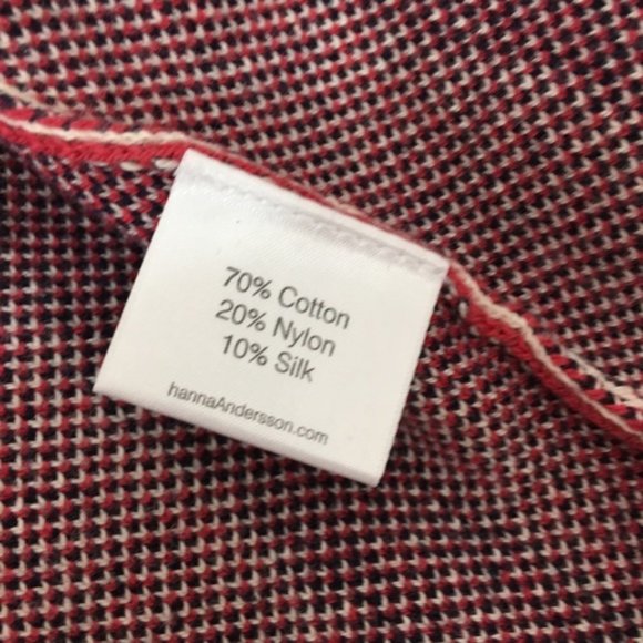 NEW Hanna Andersson Stripe Open Front Cardigan Pockets XS NWT Red Blue - Picture 9 of 11